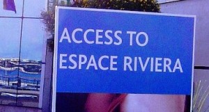 Cannes access Espace Riviera