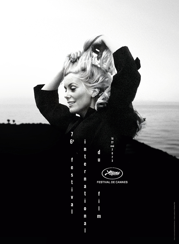 Catherine Deneuve on the Cannes festival poster 2023