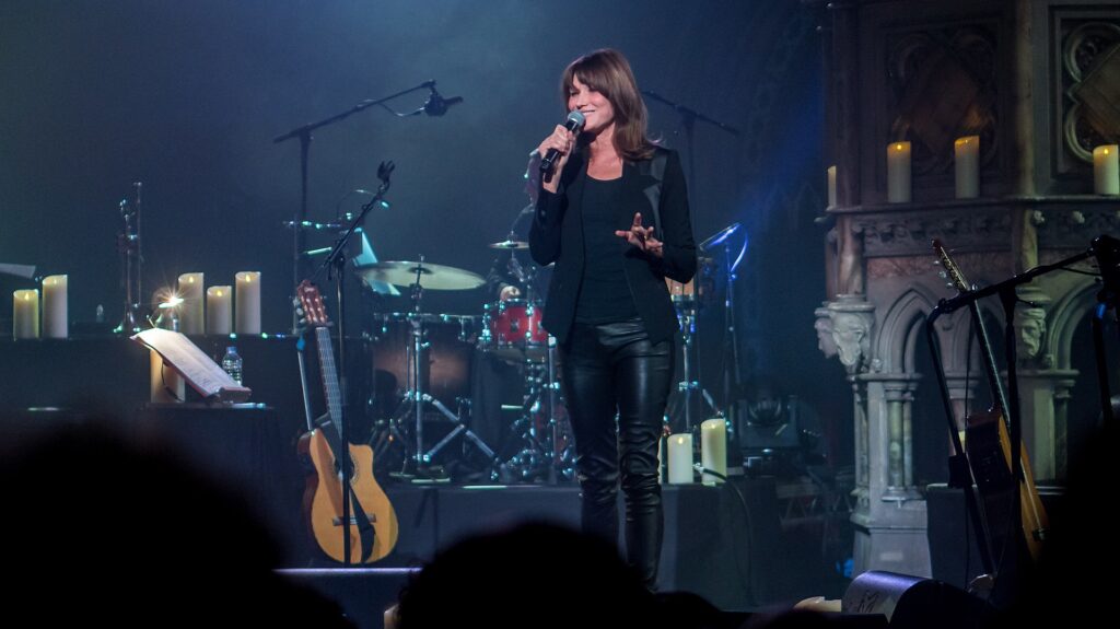 Carla Bruni on stage